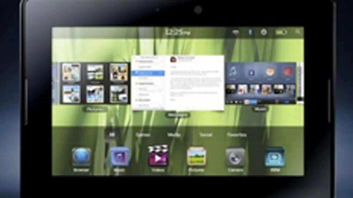 Noua tableta Blackberry se lanseaza cu un serviciu de muzica digitala incorporat