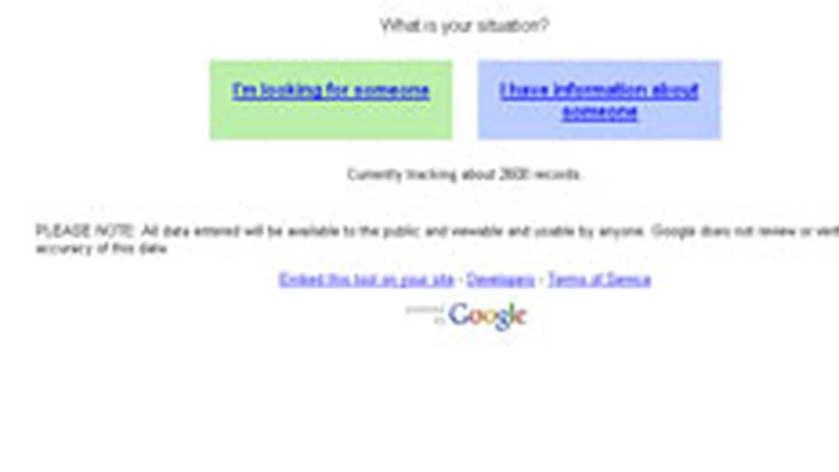 Google a creat un site pentru cautarea persoanelor disparute in urma cutremurului din Japonia