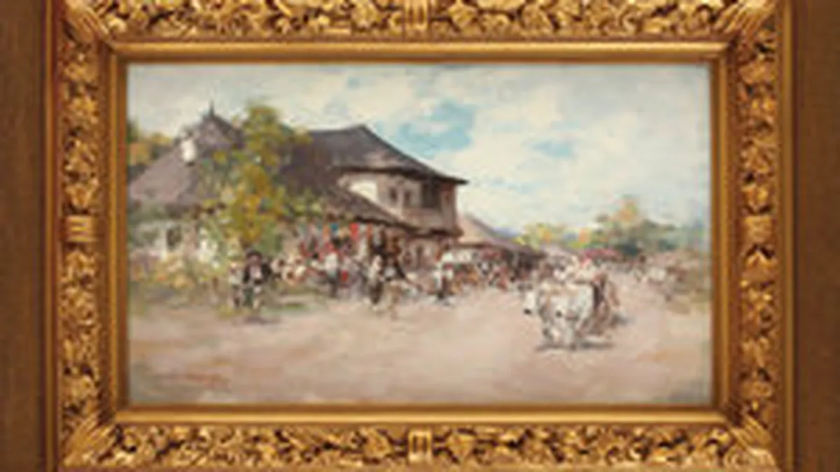 Tabloul Carciuma la Rucar de Grigorescu, cea mai scumpa opera de arta vanduta in Romania