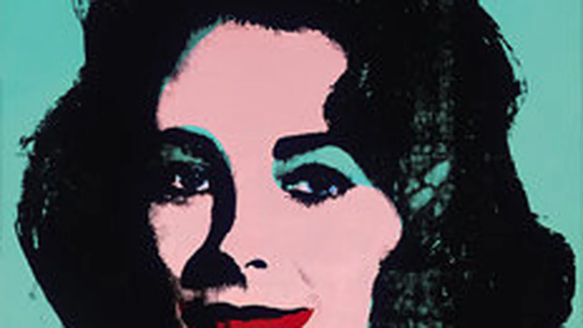 Portret al lui Liz Taylor, scos la licitatie pentru 20 de mil.$