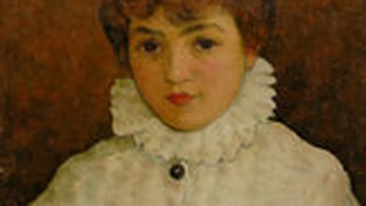 Portretul Pierrot, pictat de Luchian, scos la licitate