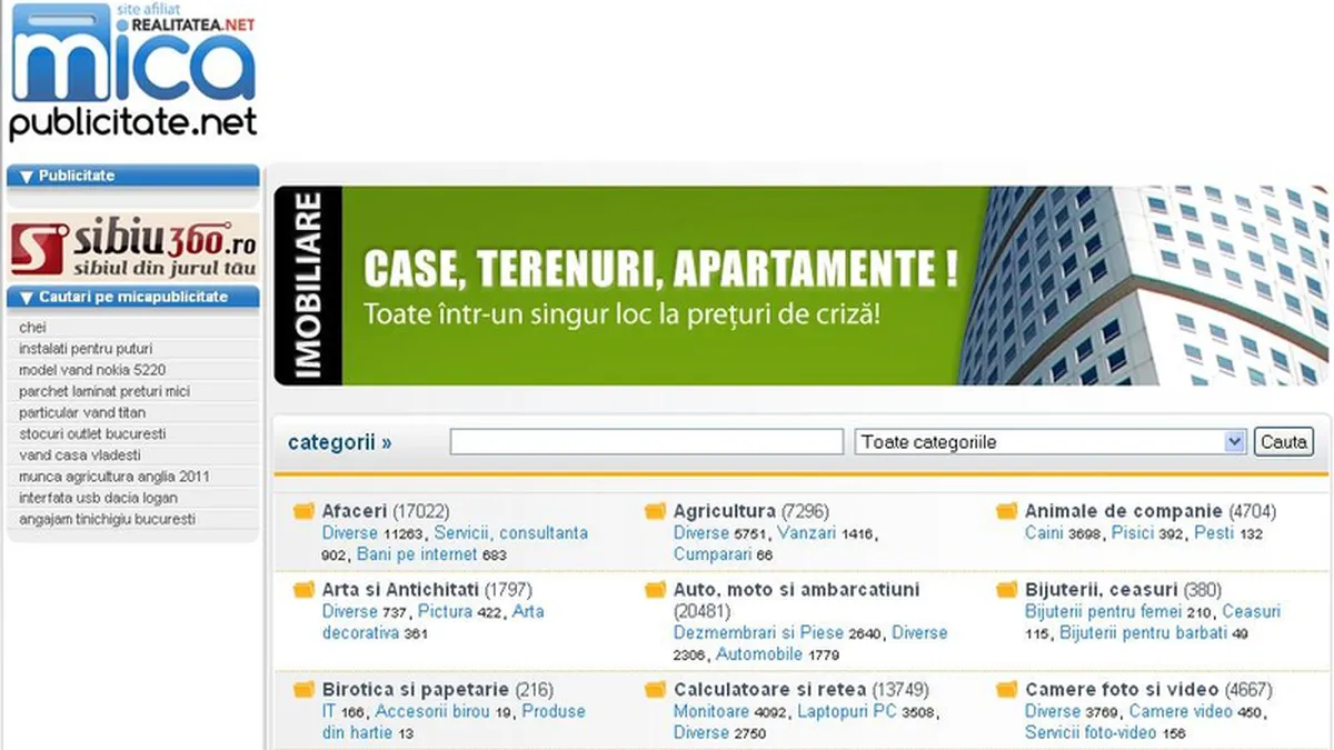 MicaPublicitate.net se afiliaza la Realitatea.net si aduce portalului 400.000 de unici pe luna