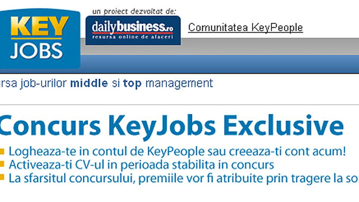 KeyJobs isi fidelizeaza membrii cu zeci de premii