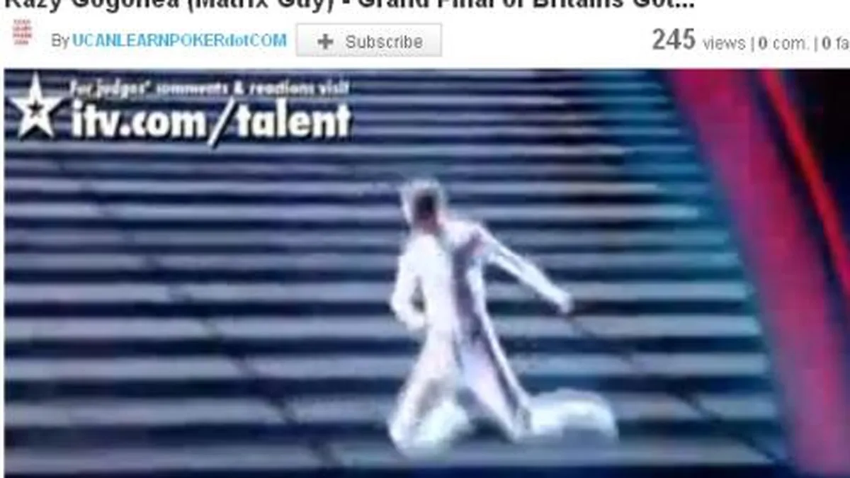 Vezi ultima prestatie a romanului Matrix la Britain's got Talent, unde s-a clasat pe locul 4