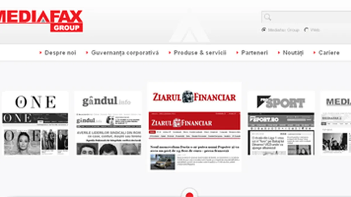 Mediafax Group si-a lansat site de prezentare