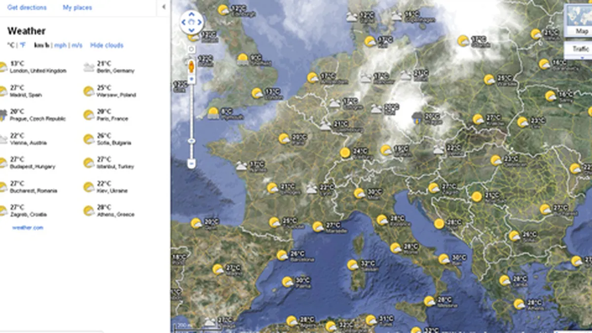Google iti arata starea vremii