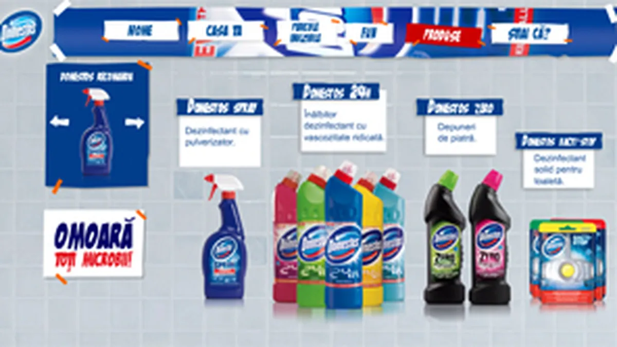 Senior Interactive comunica online pentru Domestos