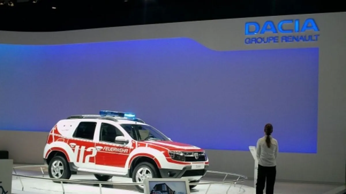 Dacia la Frankfurt: un model de curse si o masina de pompieri