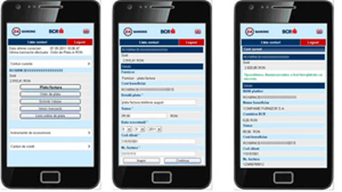 Internet banking pe mobil: Vezi cine si ce plateste prin acest serviciu