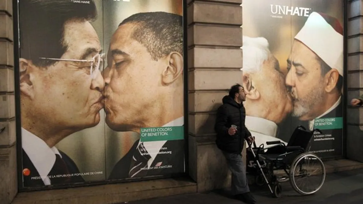 Ce va obtine Benetton de pe urma sarutului Obama-Jintao? (Galerie Foto)