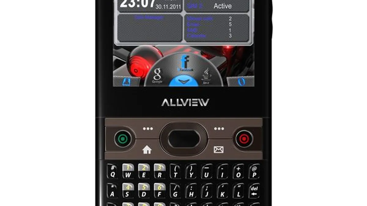 Allview ataca segmentul business cu un telefon dual-SIM cu tastatura QWERTY