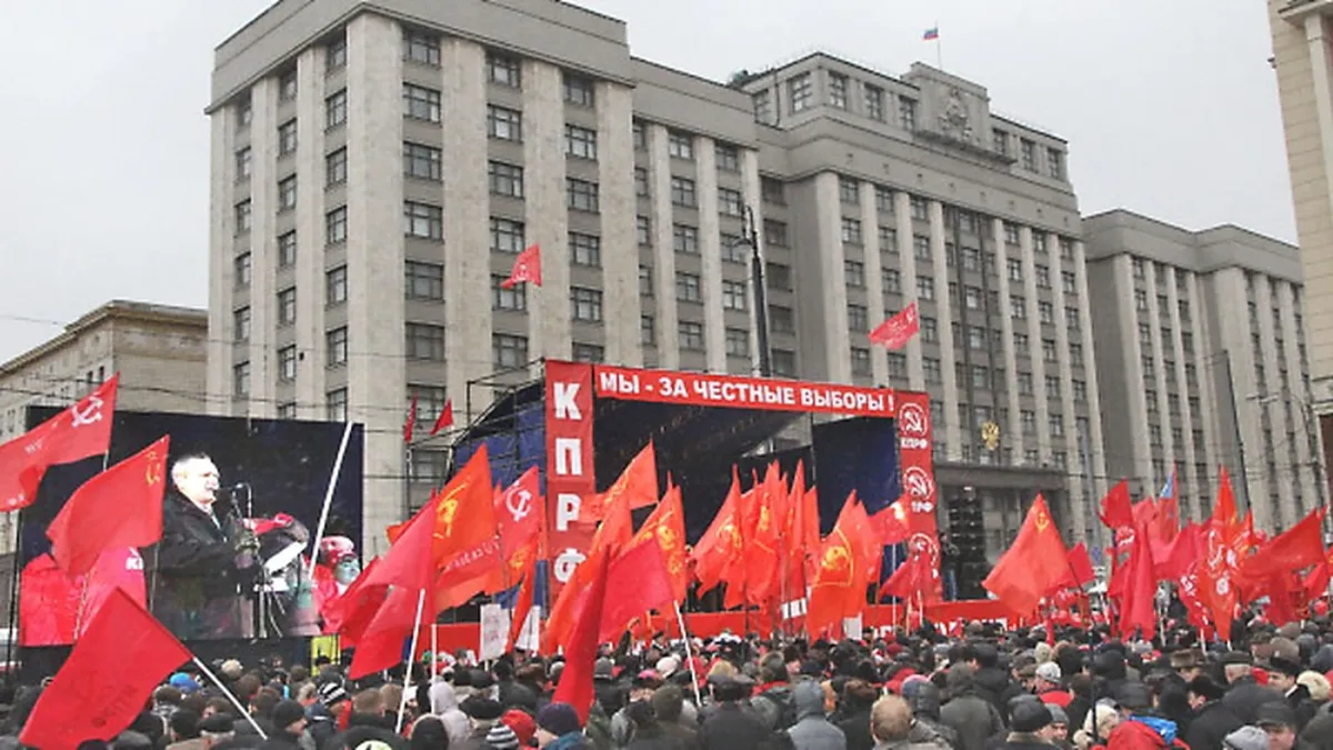 Proteste la Moscova: 15.000 de oameni s-au adunat in centrul orasului
