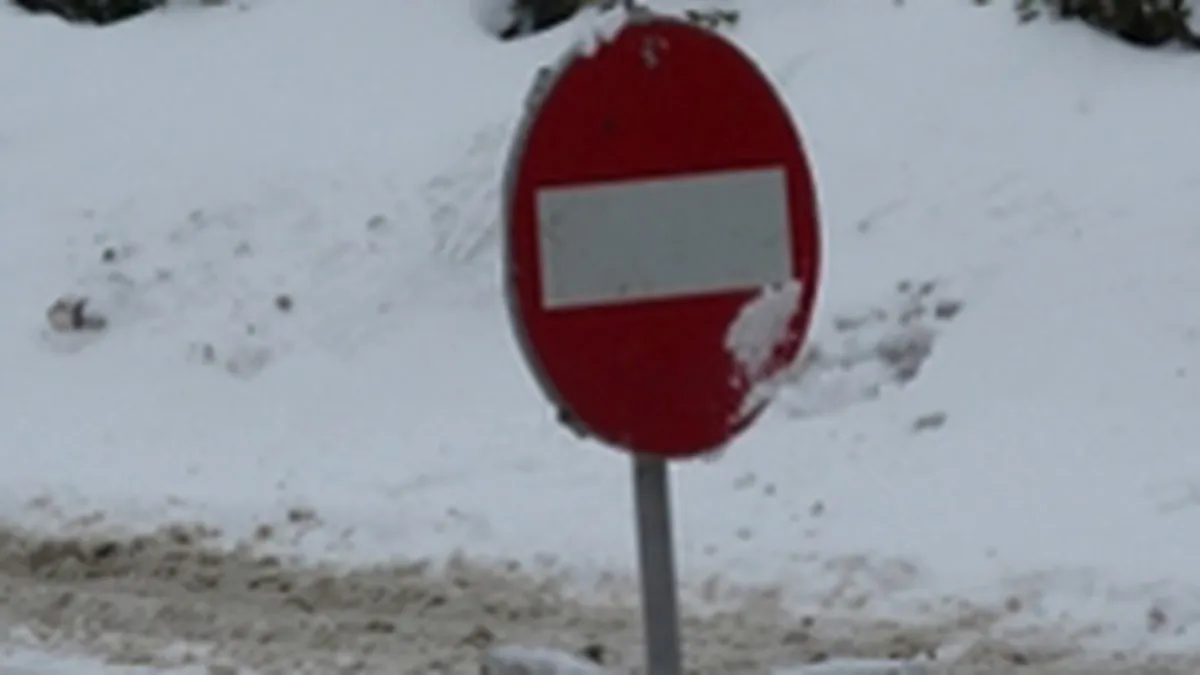 Ce drumuri au fost inchise din cauza vremii