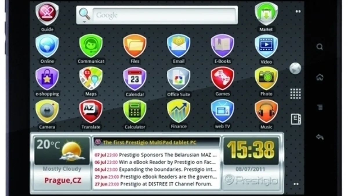 Prestigio lanseaza o tableta cu Android 4.0 Ice Cream Sandwich