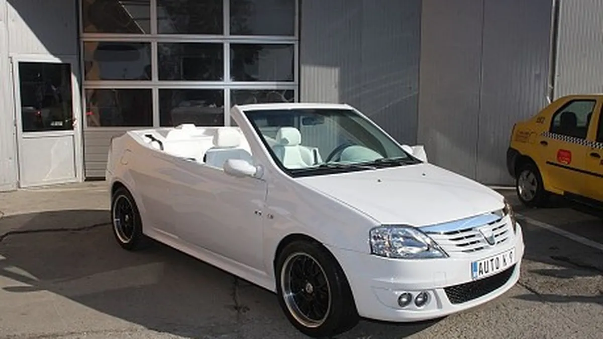 Primul Logan decapotabil. V-ati cumpara o asemenea masina? (VIDEO)