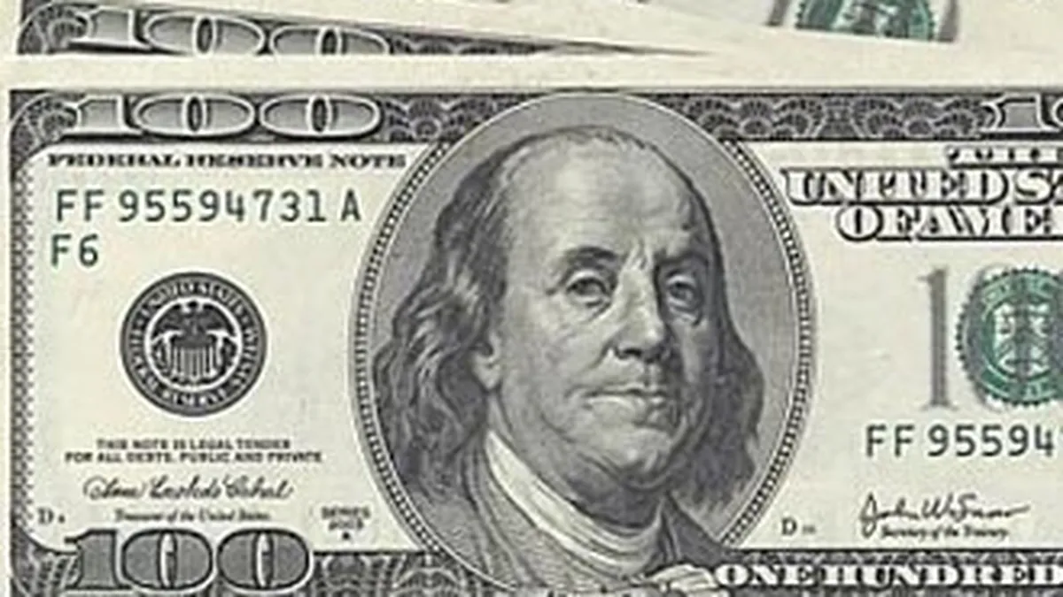 Dolarul, la o noua cotatie record fata de leu