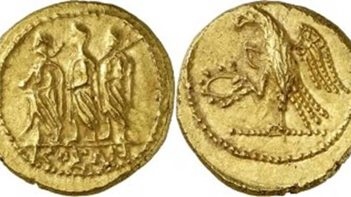 Doua monede dacice din aur, recuperate la Dublin si repatriate in Romania