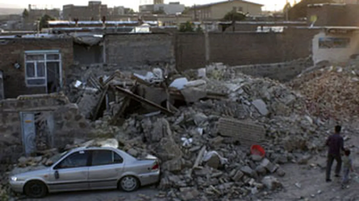 Cutremure in Iran: 220 de morti si 1.500 de raniti