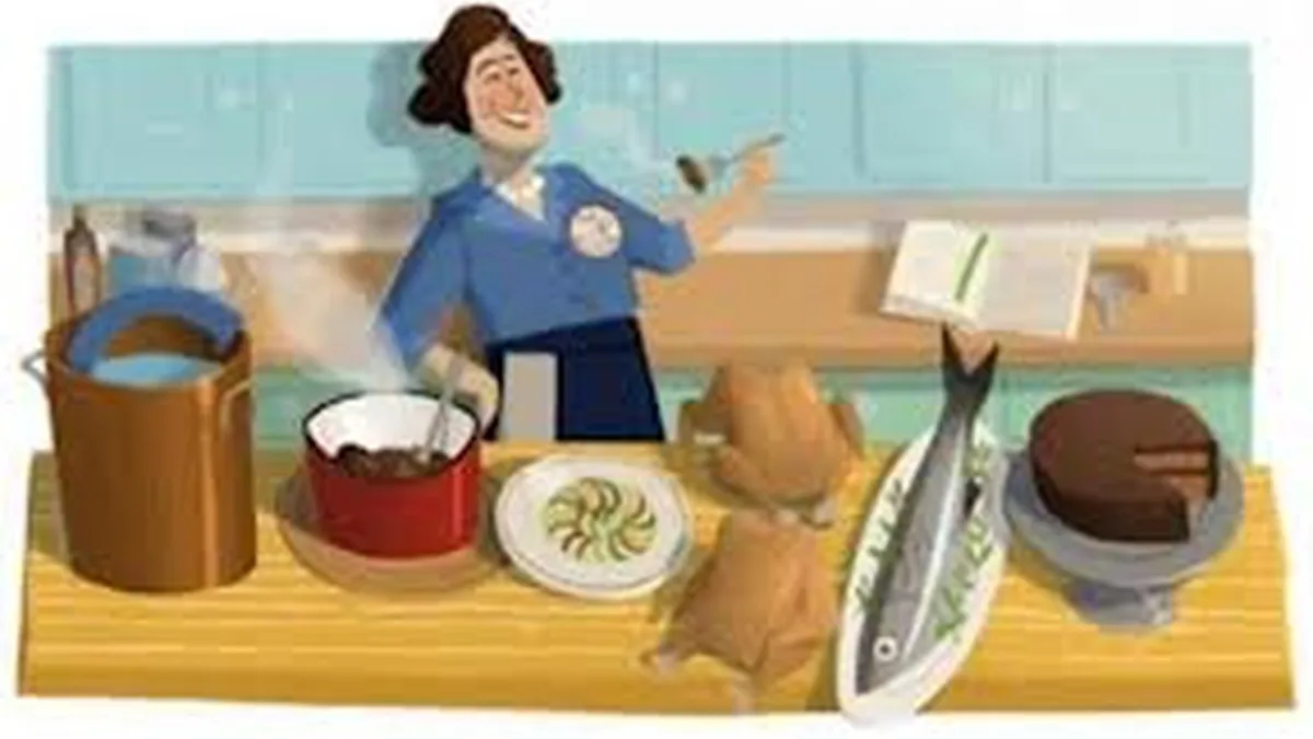 Google o omagiaza pe Julia Child, cea care a prezentat bucataria franceza publicului american