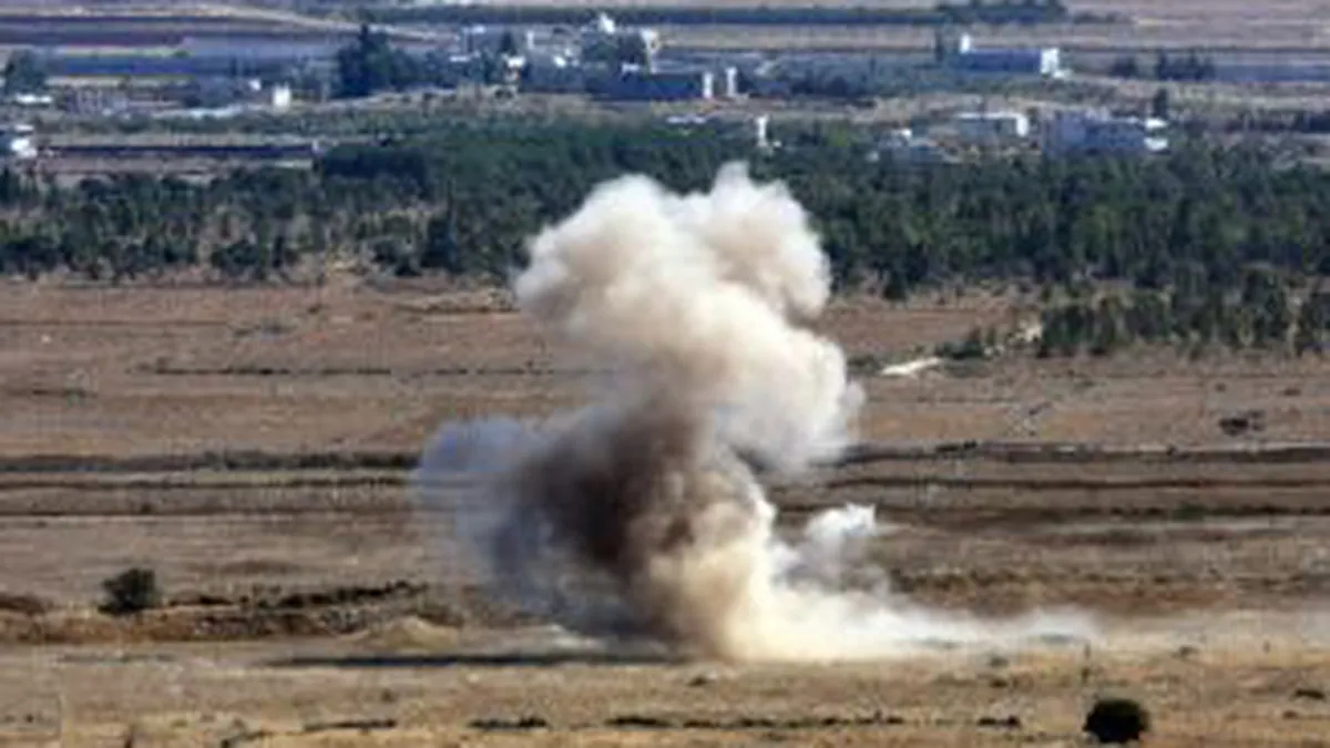 Israelul trage focuri de avertisment catre Siria