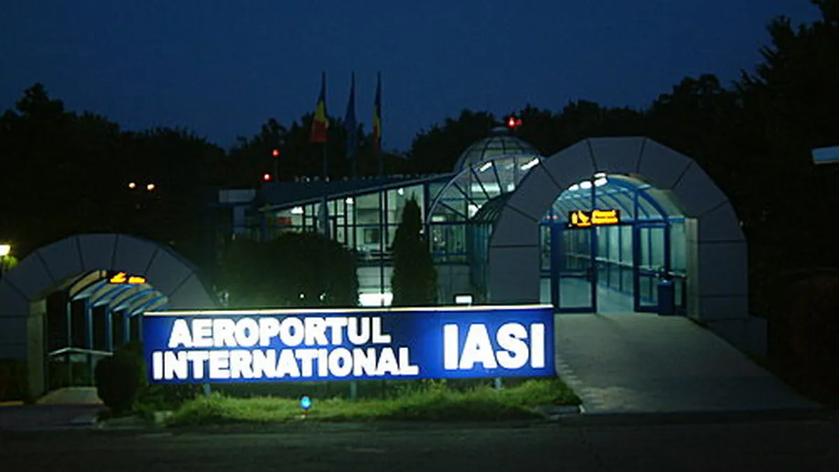 Aeroportul Iasi, inchis din cauza vantului puternic