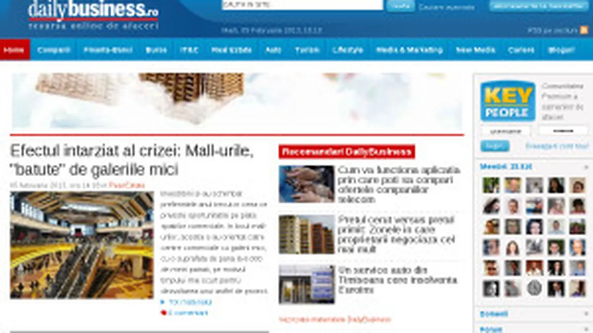 Trafic record pentru DailyBusiness.ro in luna ianuarie