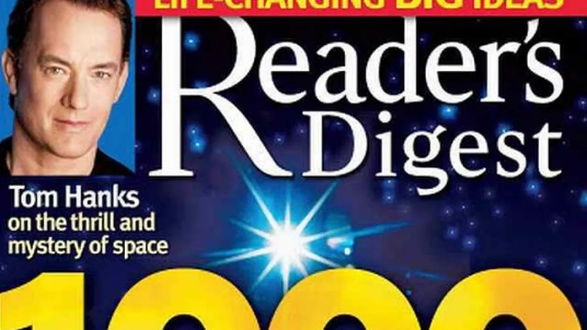 Reader's Digest si-a cerut intrarea in insolventa pentru a doua oara in mai putin de patru ani