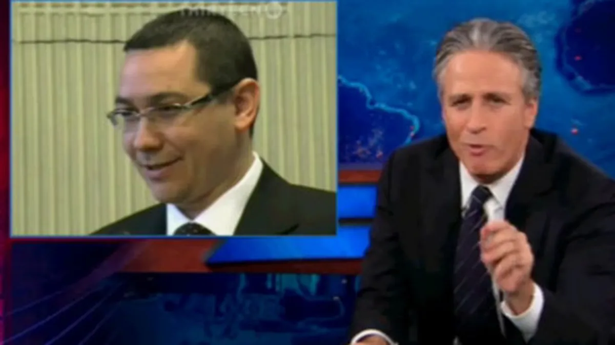 Ponta, parodiat de Jon Stewart: Va imaginati ca vindem carne de cal de sute de ani? (Video)
