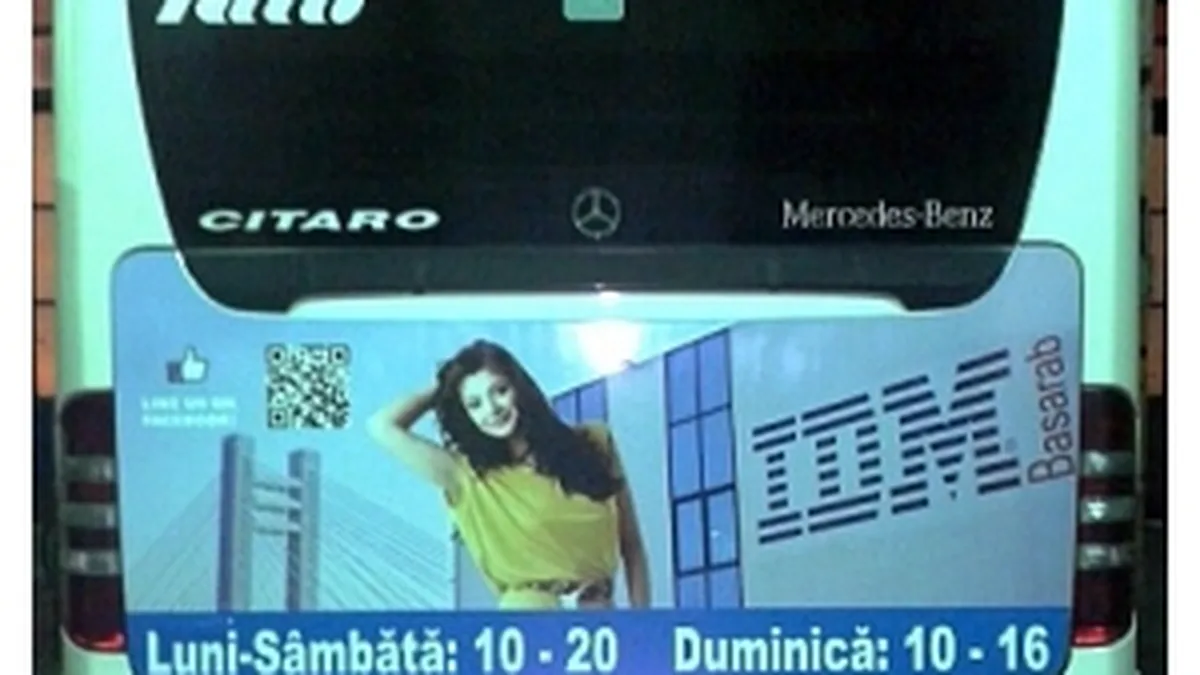 IDM Basarab isi face reclama pe autobuze RATB