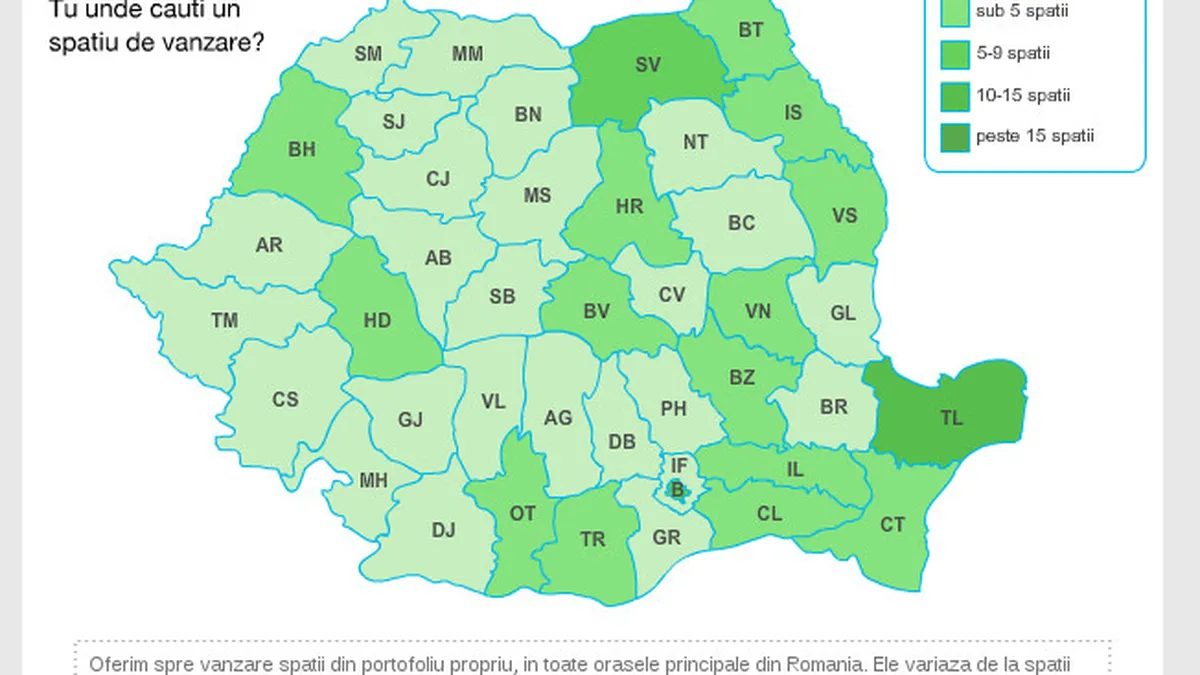 Romtelecom scoate la vanzare apartamente si spatii comerciale