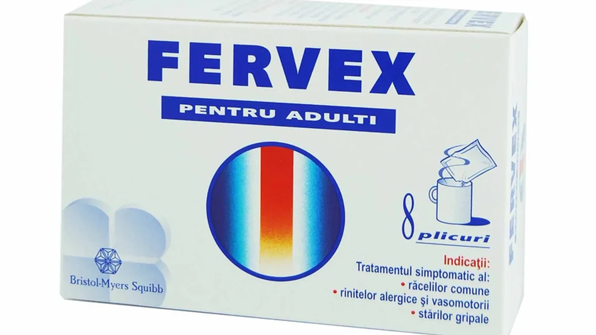 Medicamentul Fervex, retras de azi din farmacii