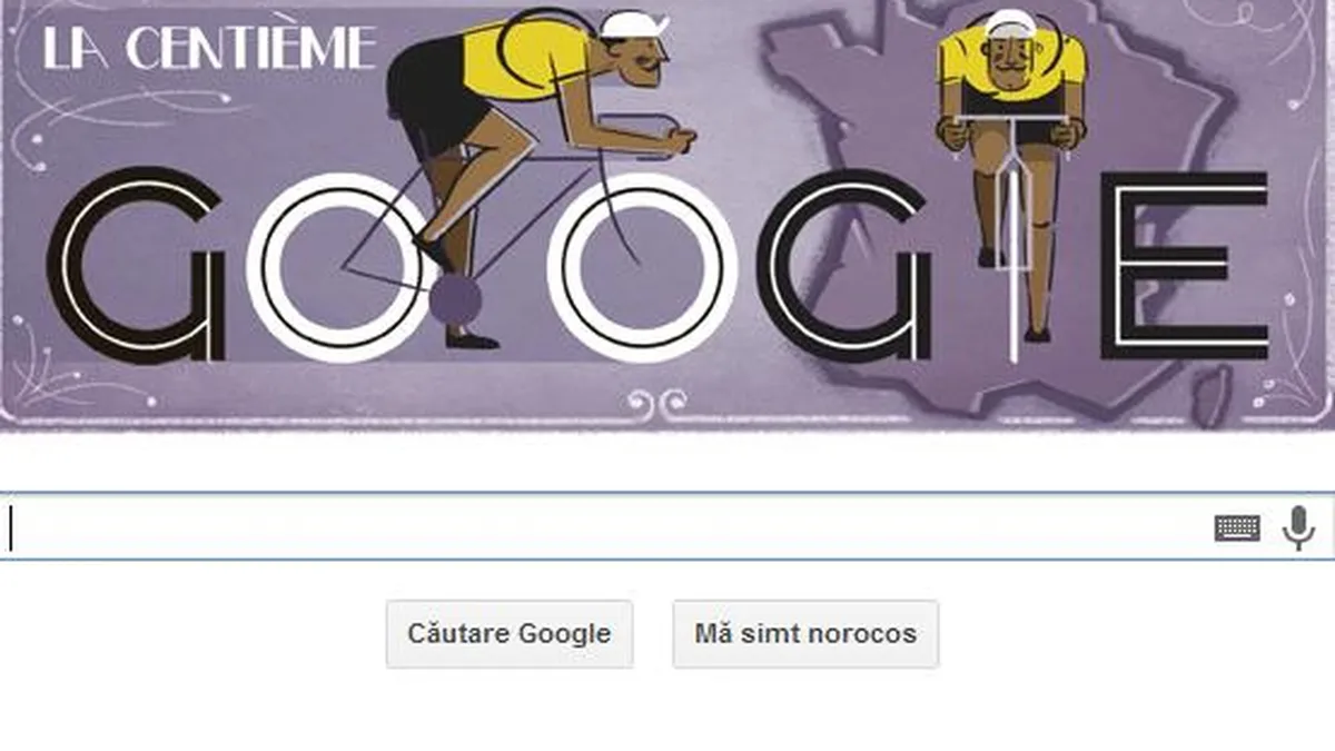 Google marcheaza inceputul Turului Frantei printr-un logo special