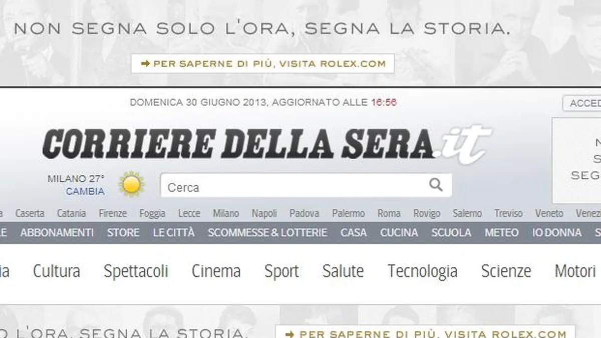 Fiat devine cel mai mare actionar al ziarului Corriere della Sera