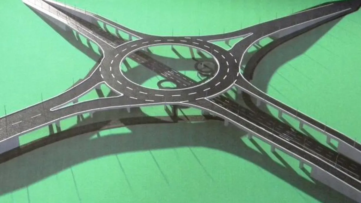 Sens giratoriu suspendat peste centura de nord-est a Ploiestiului. Cat va costa si cand va fi gata