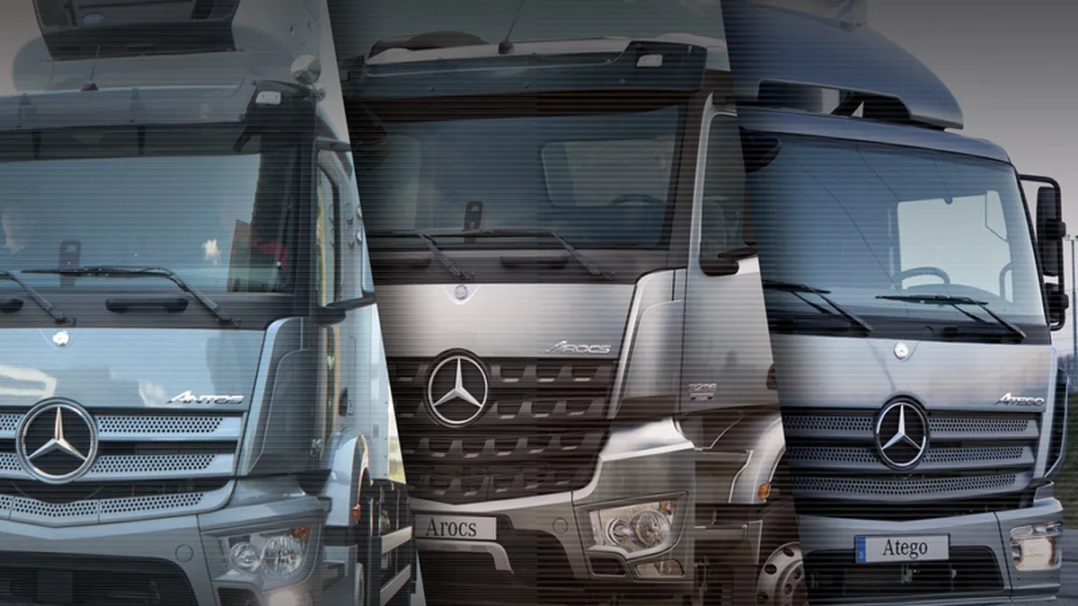 Mercedes lanseaza 3 camioane in Romania