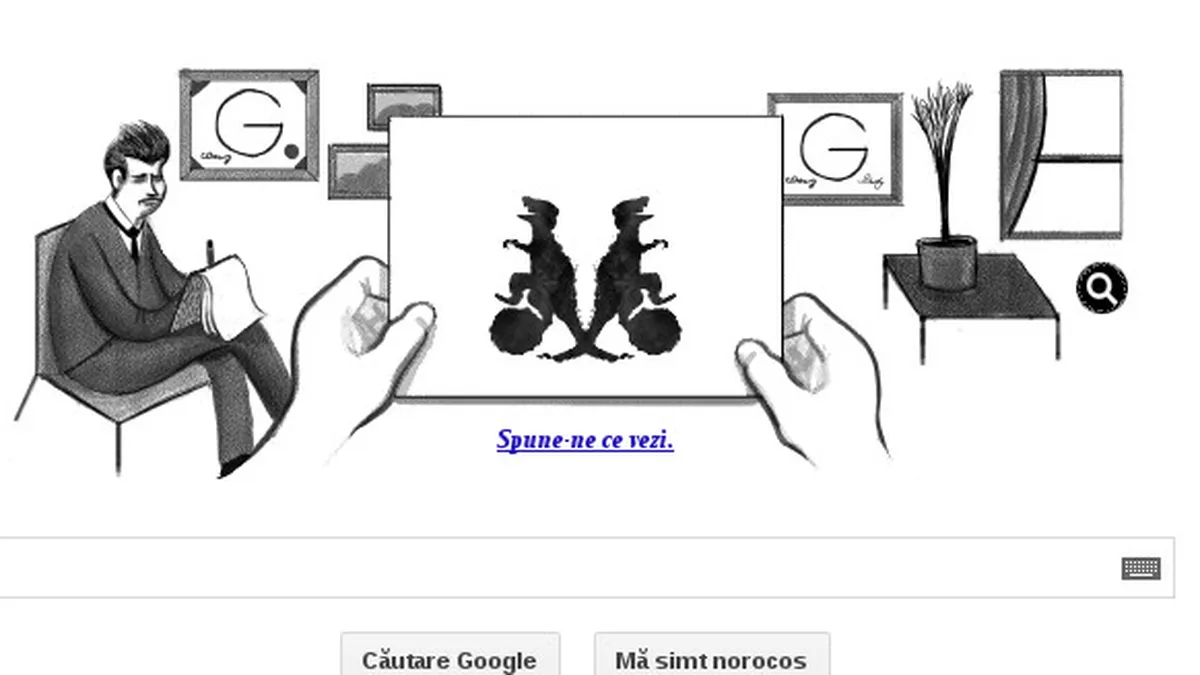 Google il sarbatoreste pe psihiatrul Hermann Rorschach