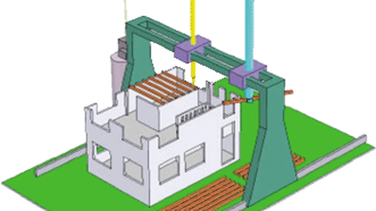 Imprimanta 3D care poate ridica o casa in 24 de ore