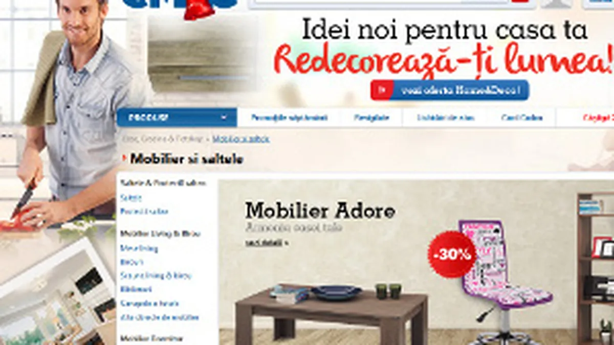 Emag lanseaza categoria Home&Deco. Vezi ce vanzari tinteste in primul an