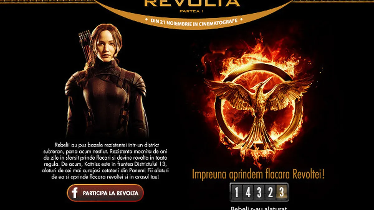 Campanie pentru Jocurile Foamei 3, semnata de Republika