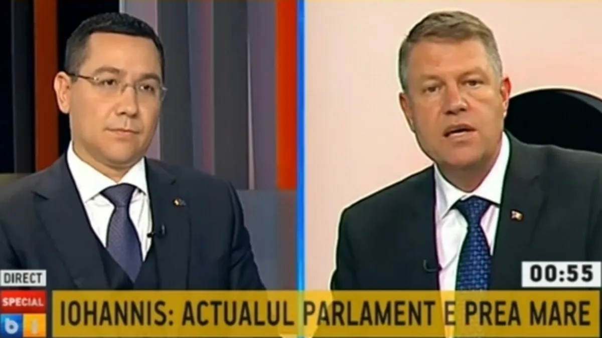 B1 TV, cea mai mare audienta din ultimii 5 ani. Cati romani au vazut duelul Ponta-Iohannis