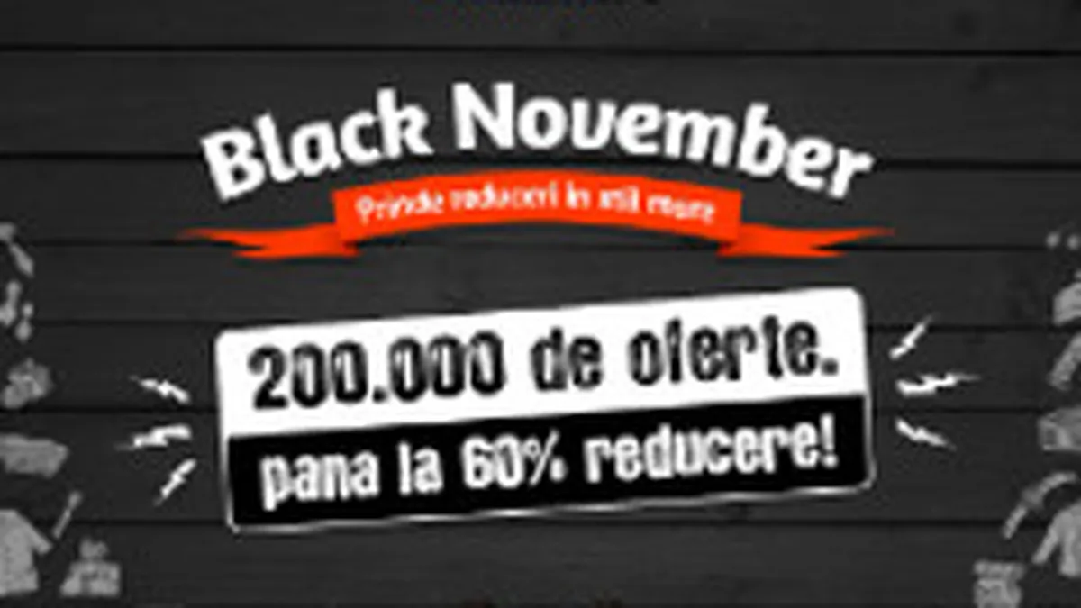 Black November la Okazii.ro: peste 200.000 de produse cu reduceri de pret