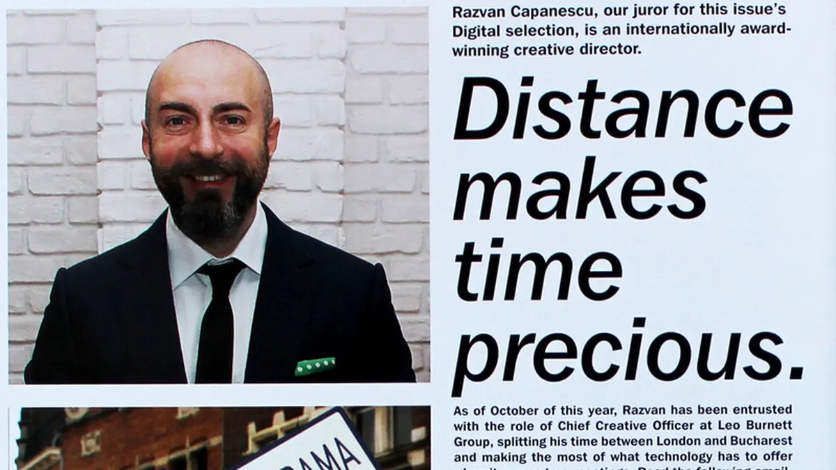 Seful de creatie al Leo Burnett, desemnat sa faca o selectie de campanii digitale pentru Biblia publicitarului