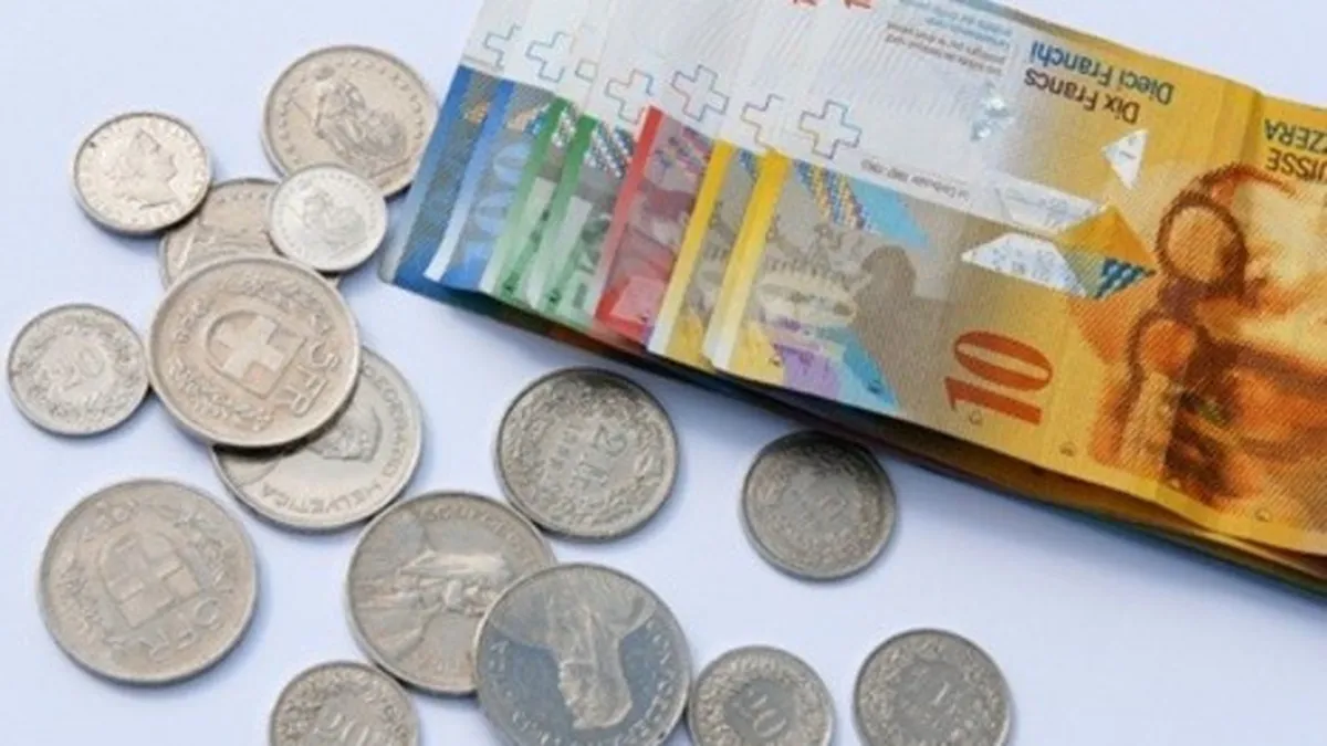 Francul elvetian a ajuns la un nou maxim in raport cu leul