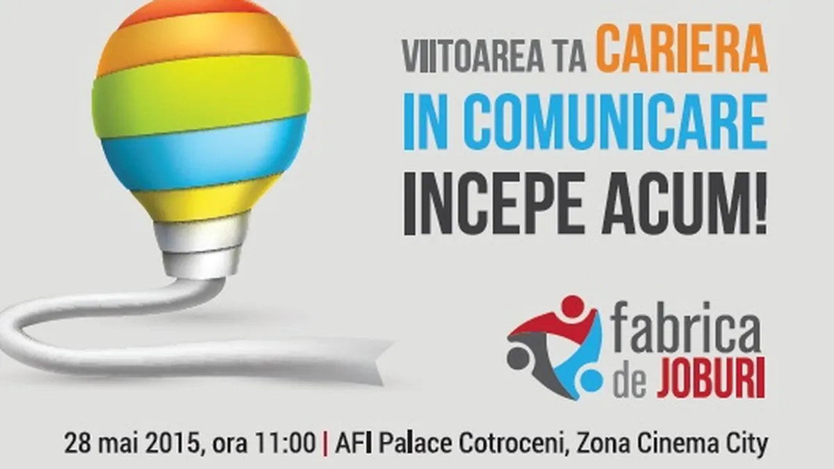 Primul targ de joburi dedicat industriei de comunicare