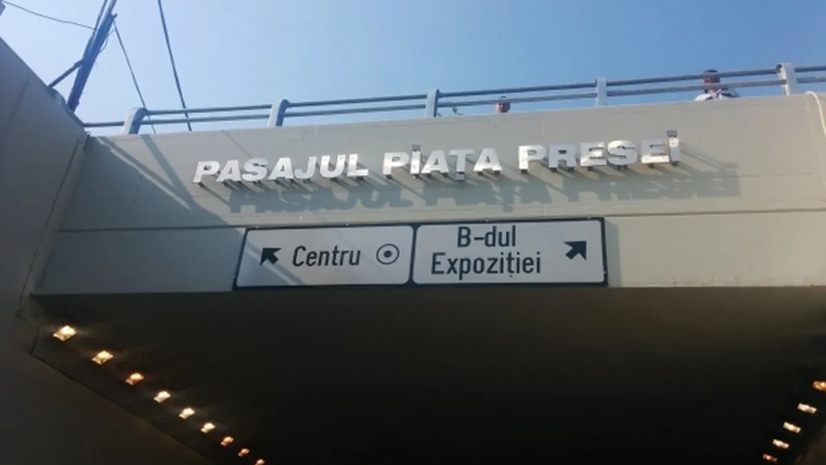 Pasajul rutier subteran de la Piața Presei Libere, inaugurat
