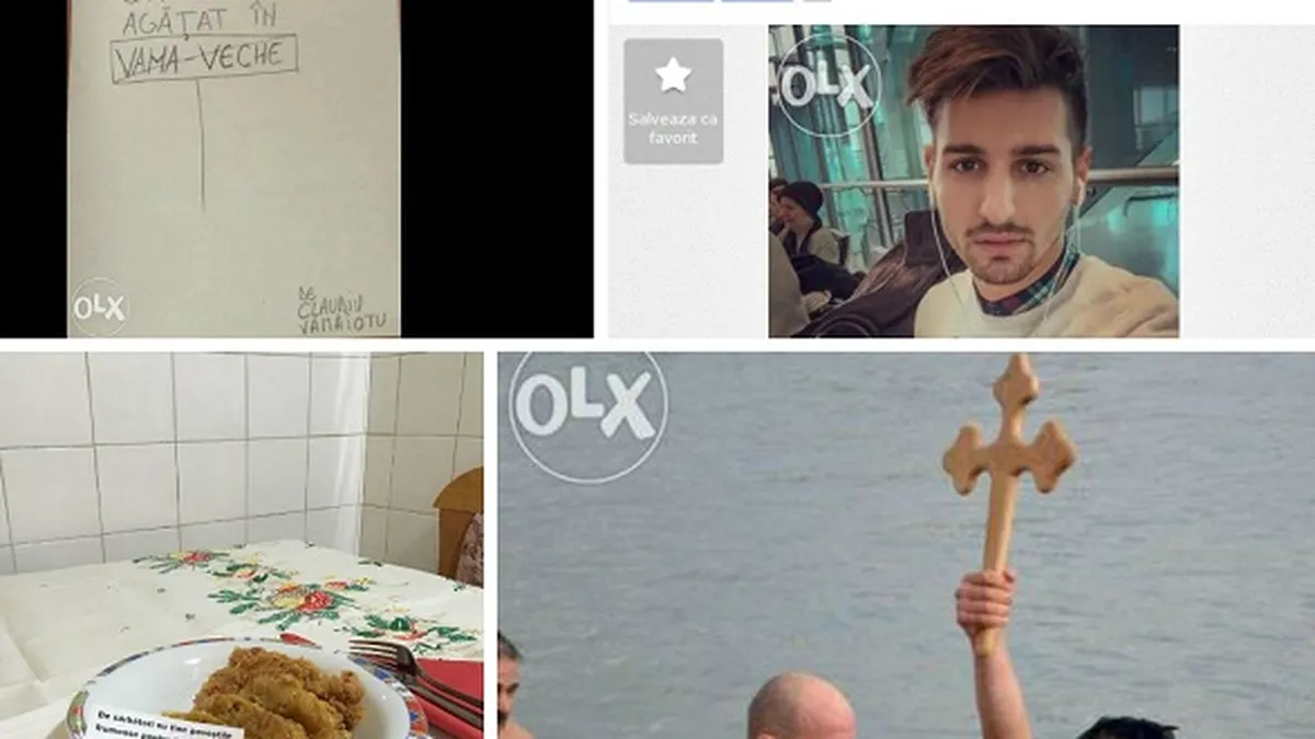 Cele mai traznite oferte de pe Olx in 2015: Crucea scoasa din apa de Boboteaza sau sarmalele cu ravas de Craciun