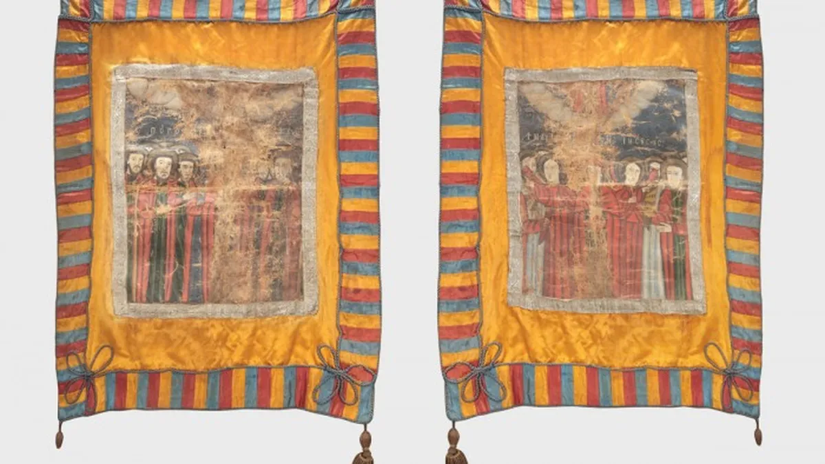 Drapelul unei legiuni a lui Avram Iancu, vandut la un pret de 21 de ori mai mare fata de cel de pornire