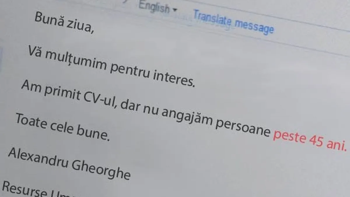 56% dintre șomerii României au peste 40 de ani