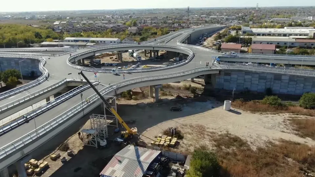 Pasajul Domneşti, primul sens giratoriu suspendat de pe Centura Capitalei, va fi dat în trafic pe 15 noiembrie