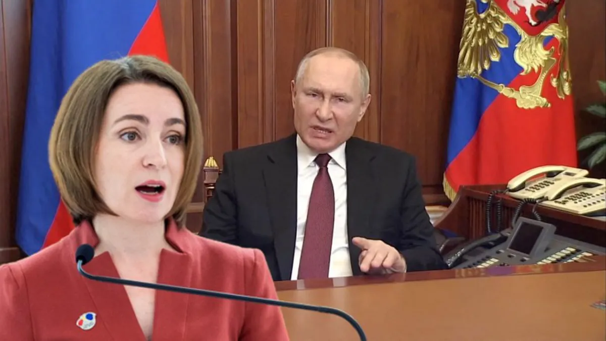 Maia Sandu acuză Rusia că a lăsat Moldova în beznă. „Nu putem avea încredere într-un regim care ne lasă pe întuneric și frig, care ucide intenționat oameni”